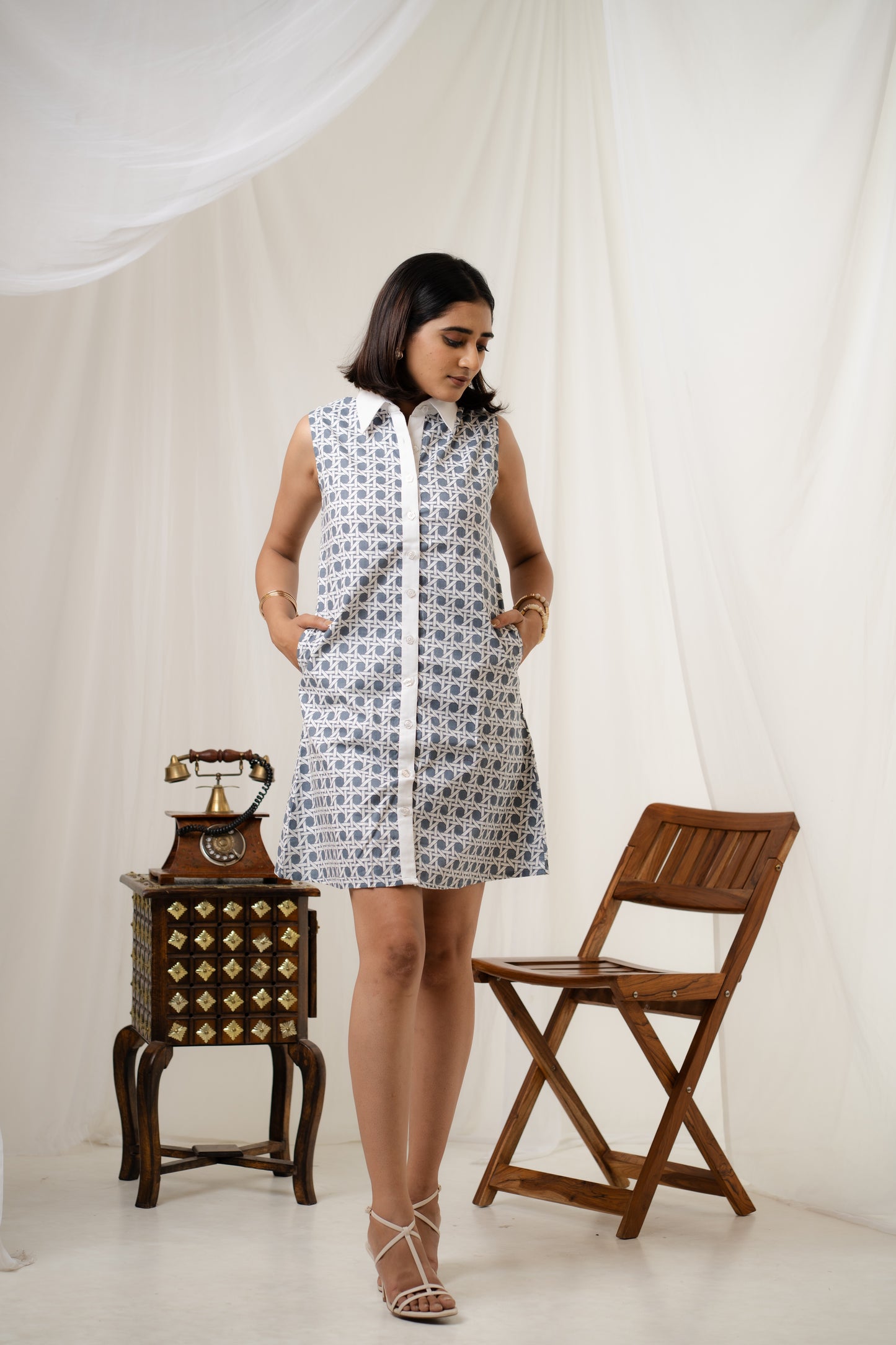 Glimmer Grey (Pastel Grey Dress)