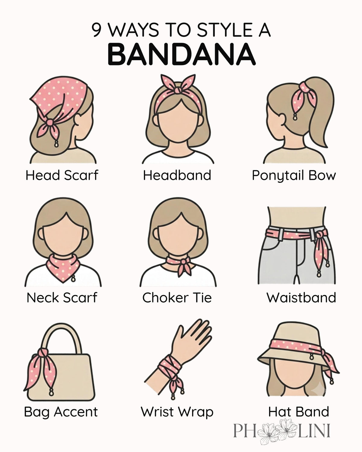 Brunch in Barcelona - LuluBee Charm Bandana