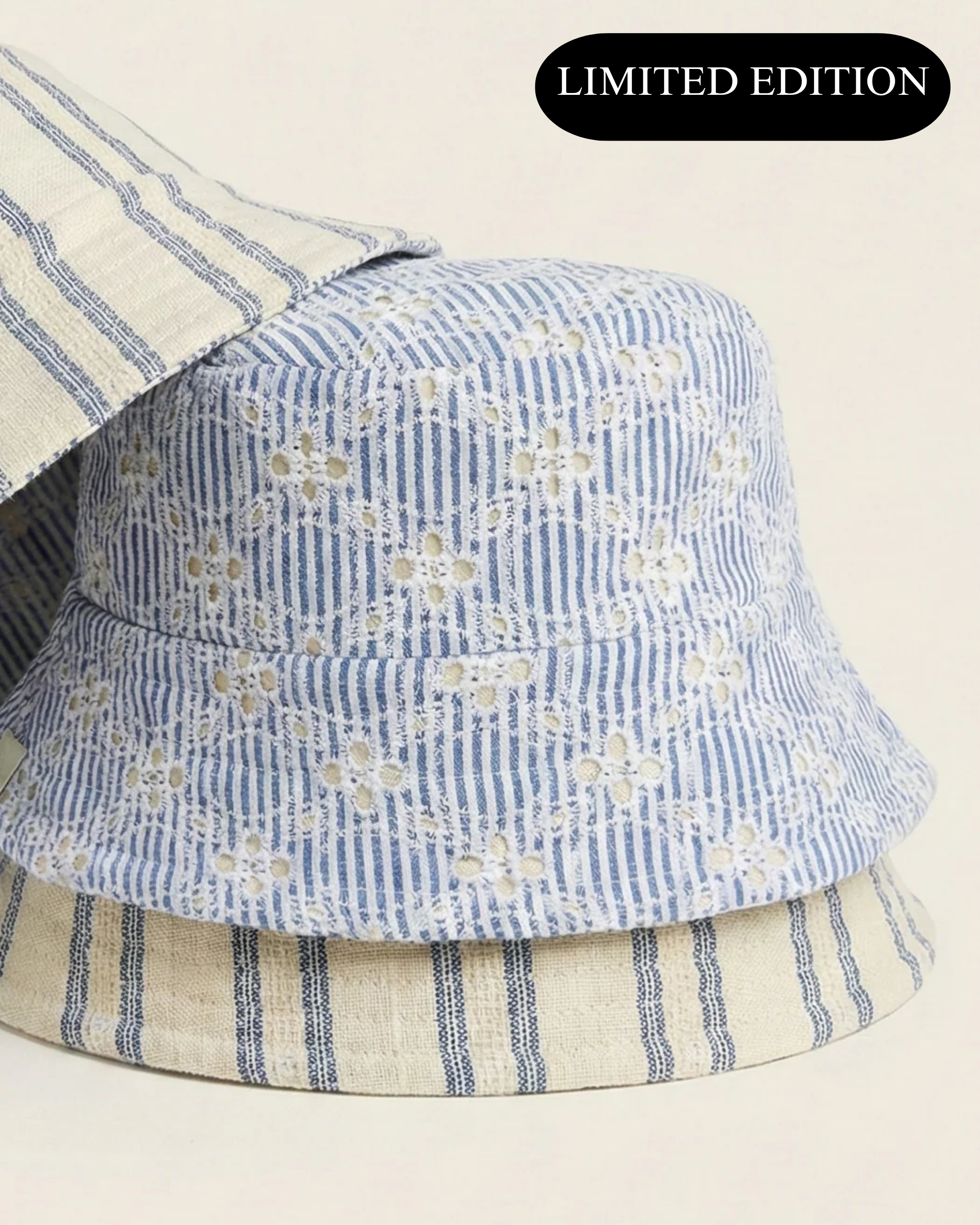 Schiffli Palace - Cotton REVERSIBLE Bucket Hat