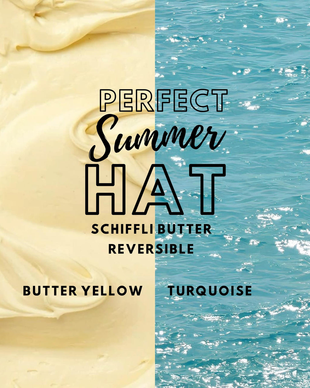 Schiffli Butter - Cotton REVERSIBLE Bucket Hat