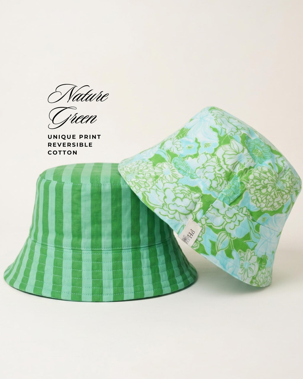 Green Nature - Cotton REVERSIBLE Bucket Hat