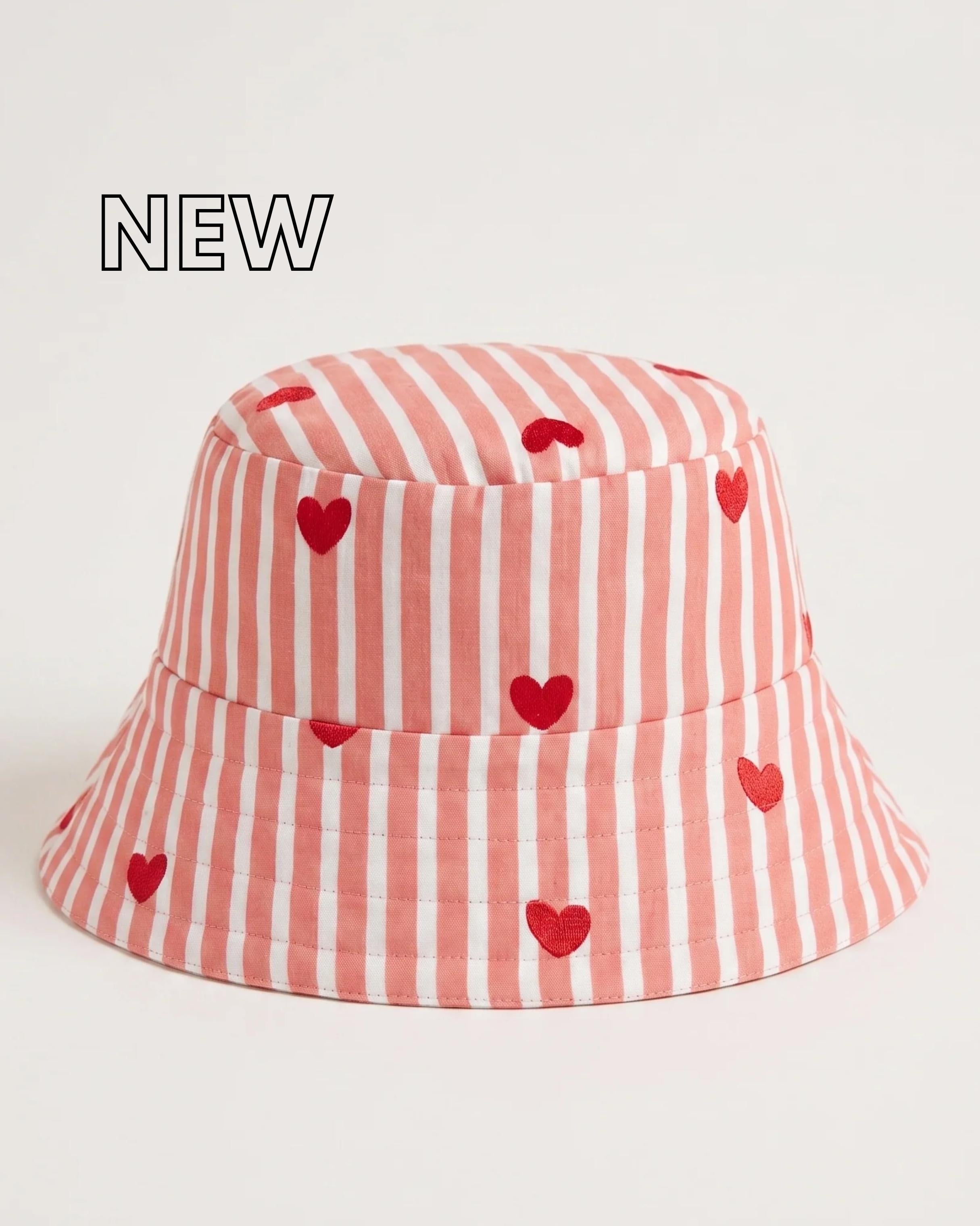 Peachy Heart - Cotton Bucket Hat