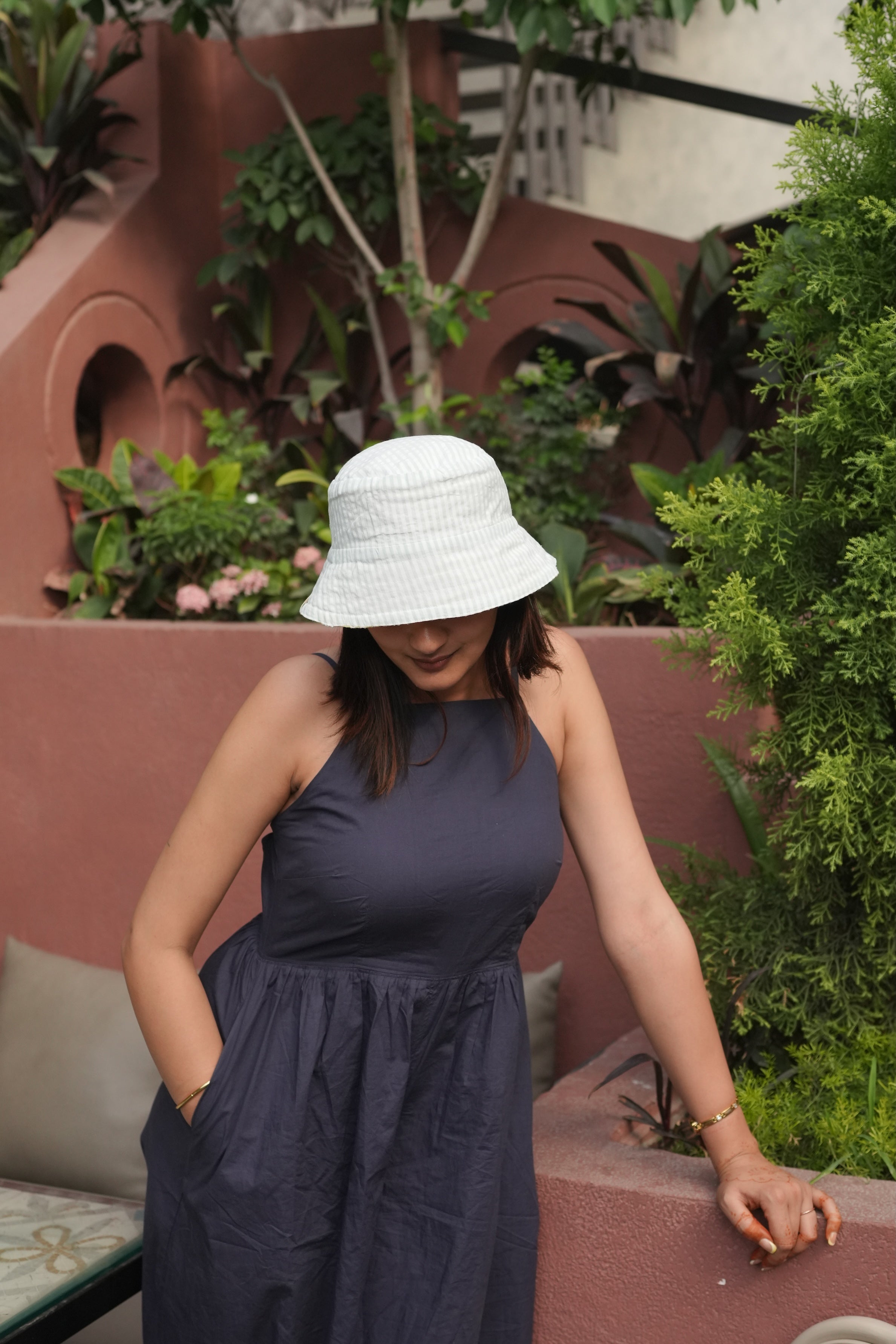 Schiffli Butter - Cotton REVERSIBLE Bucket Hat