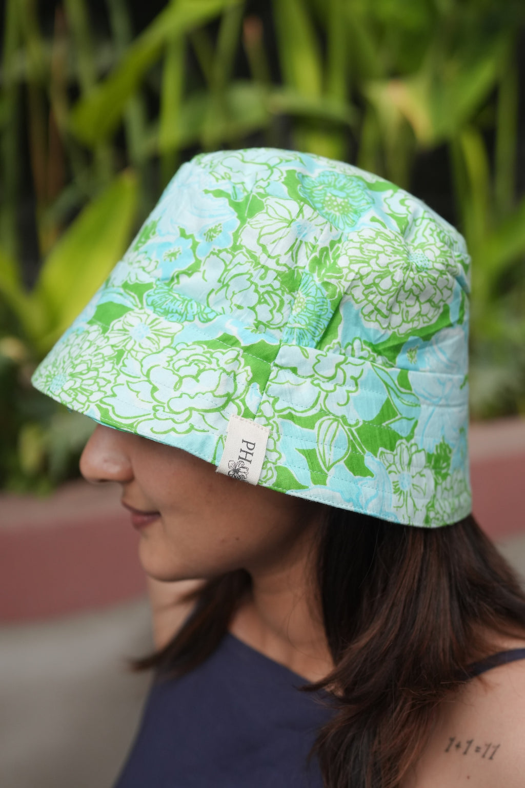 Green Nature - Cotton REVERSIBLE Bucket Hat