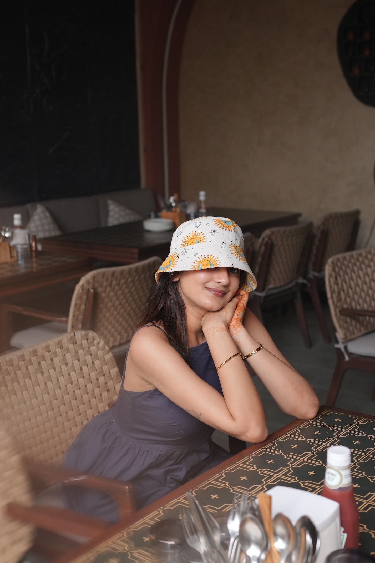 Sun n Moon - Cotton REVERSIBLE Bucket Hat