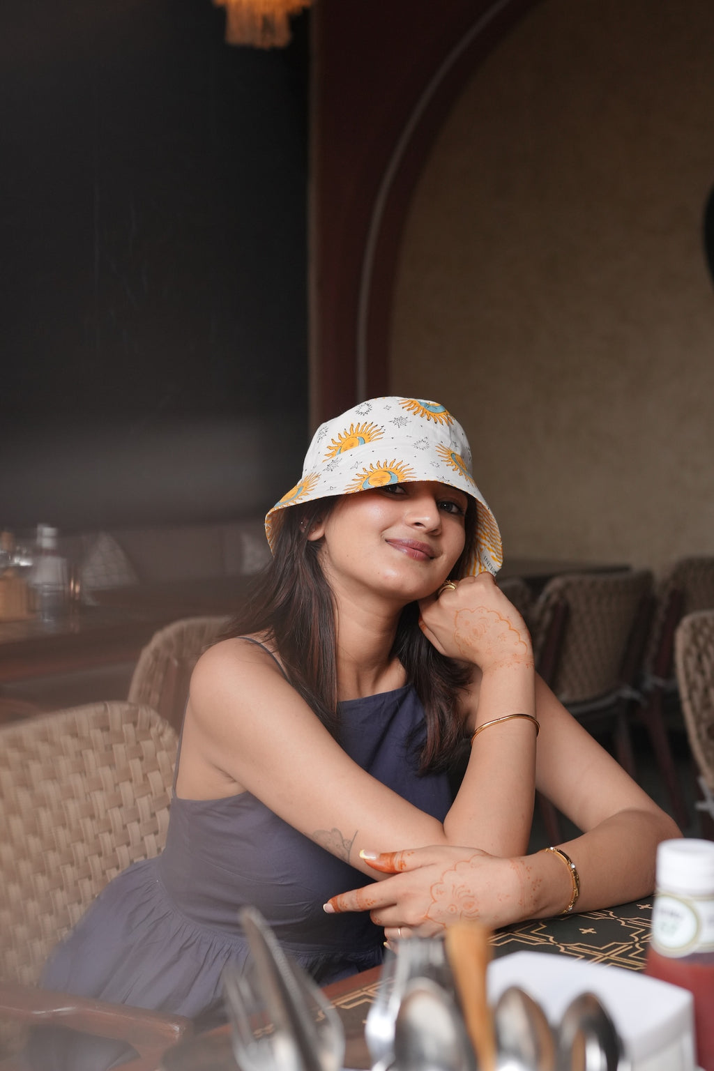 Sun n Moon - Cotton REVERSIBLE Bucket Hat