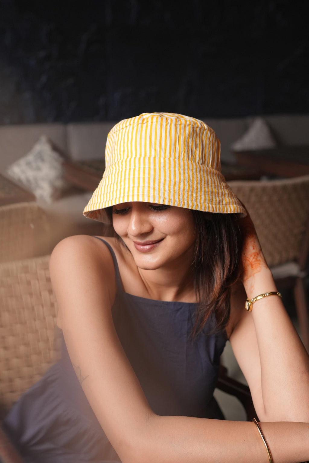 Sun n Moon - Cotton REVERSIBLE Bucket Hat