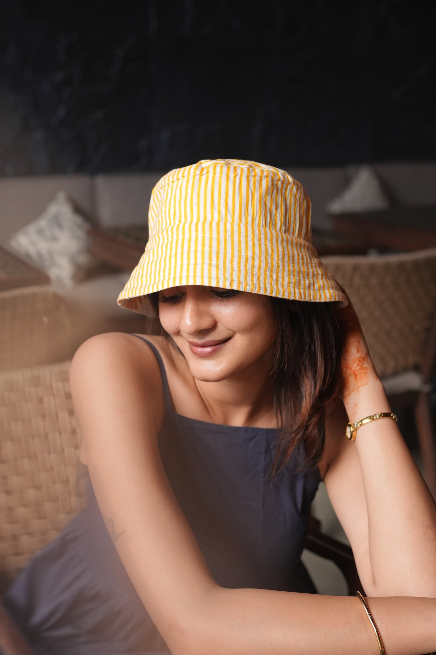Sun n Moon - Cotton REVERSIBLE Bucket Hat