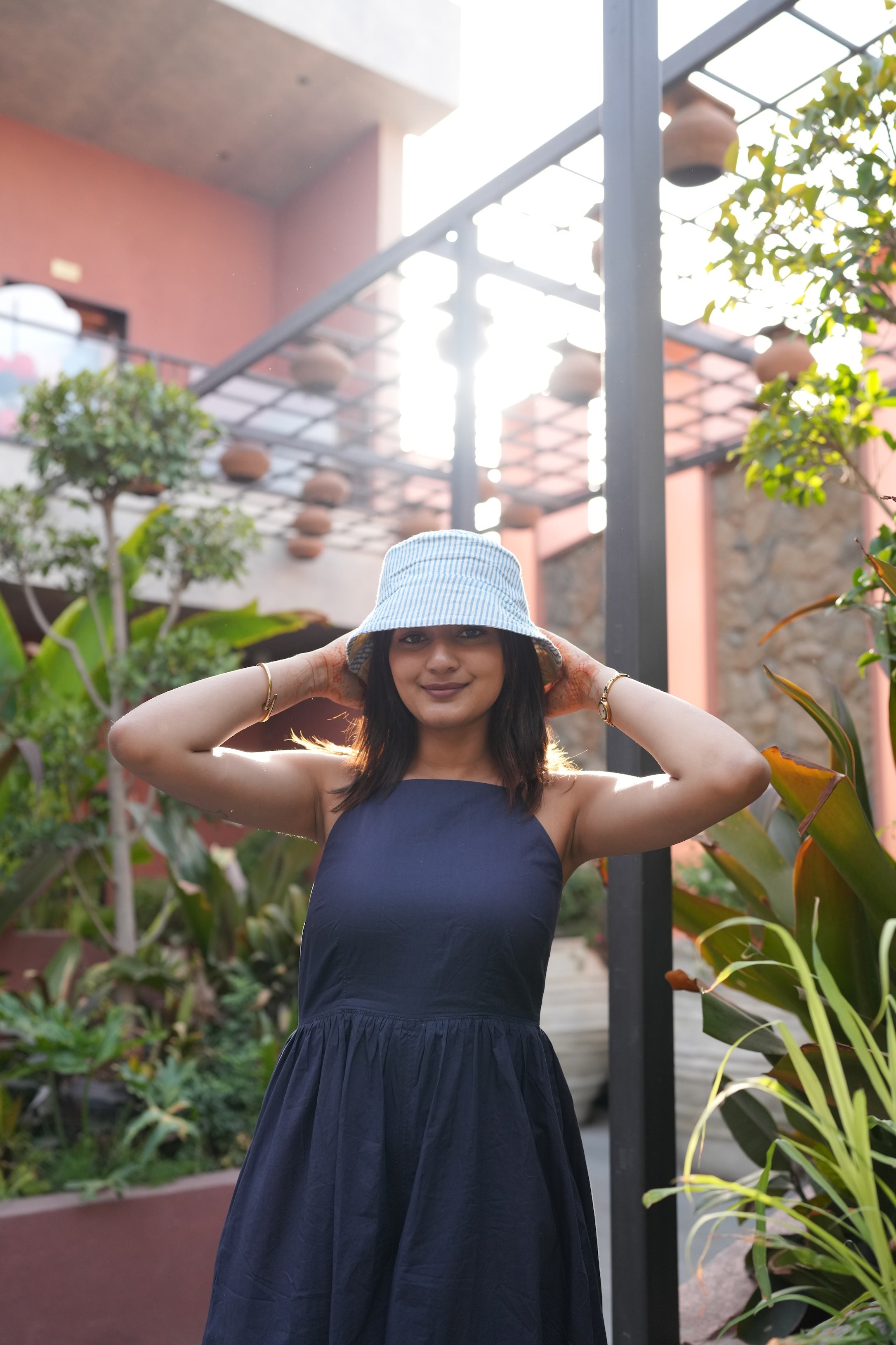 Summer Lemon - Cotton REVERSIBLE Bucket Hat