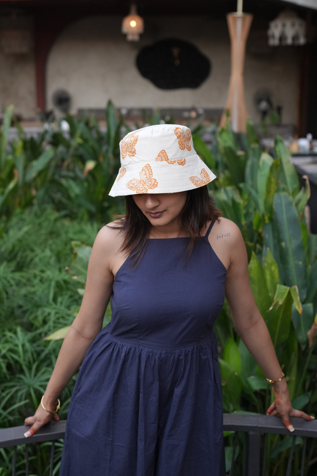 Golden Butterfly - Cotton REVERSIBLE Bucket Hat