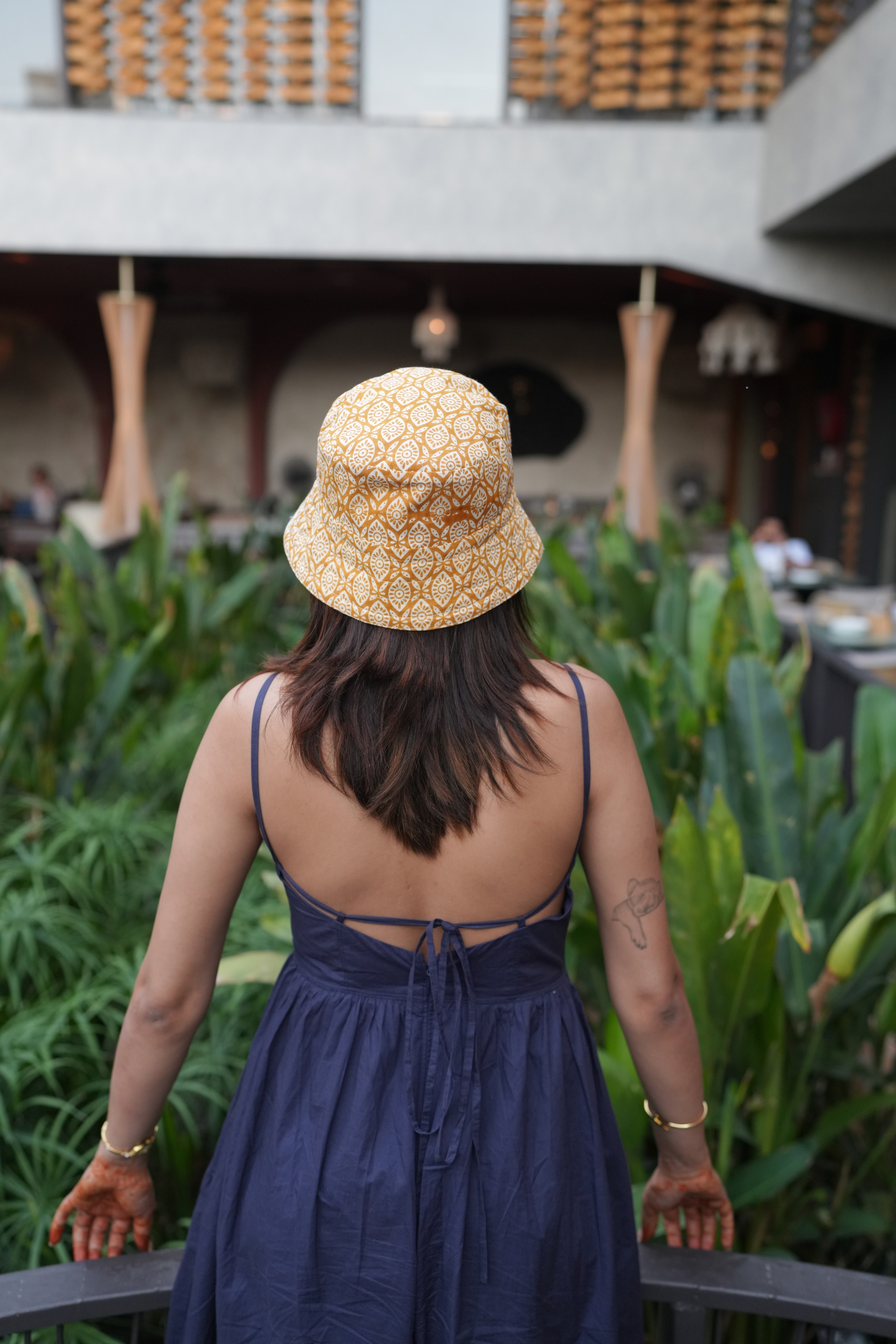 Golden Butterfly - Cotton REVERSIBLE Bucket Hat