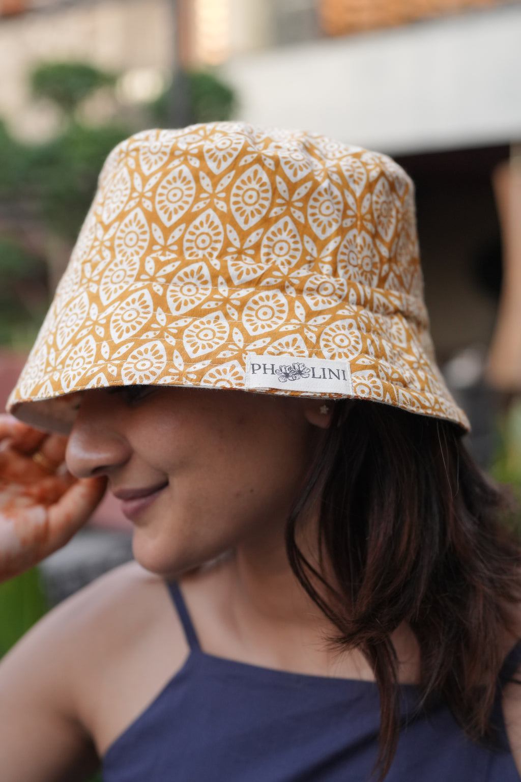 Golden Butterfly - Cotton REVERSIBLE Bucket Hat