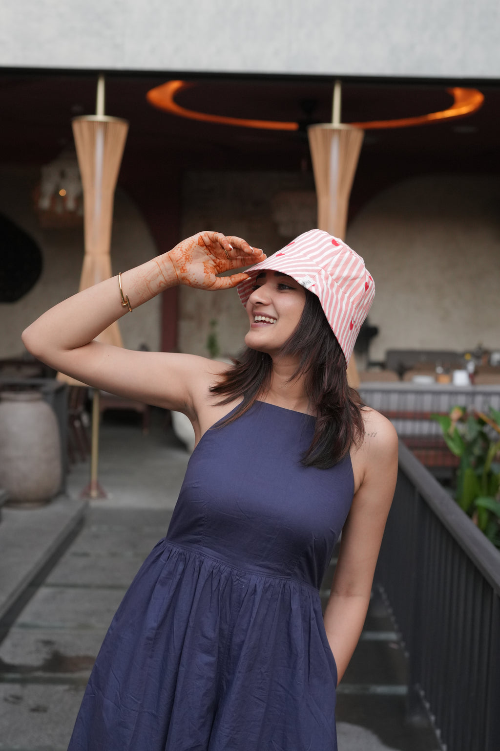 Peachy Heart - Cotton Bucket Hat