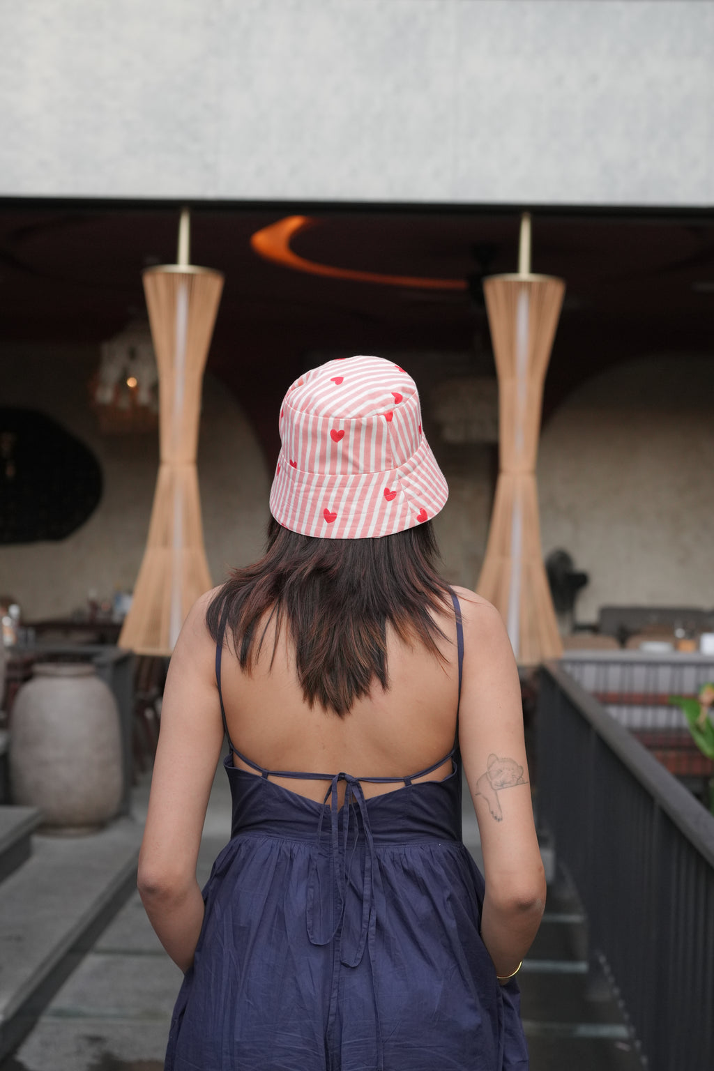 Peachy Heart - Cotton Bucket Hat