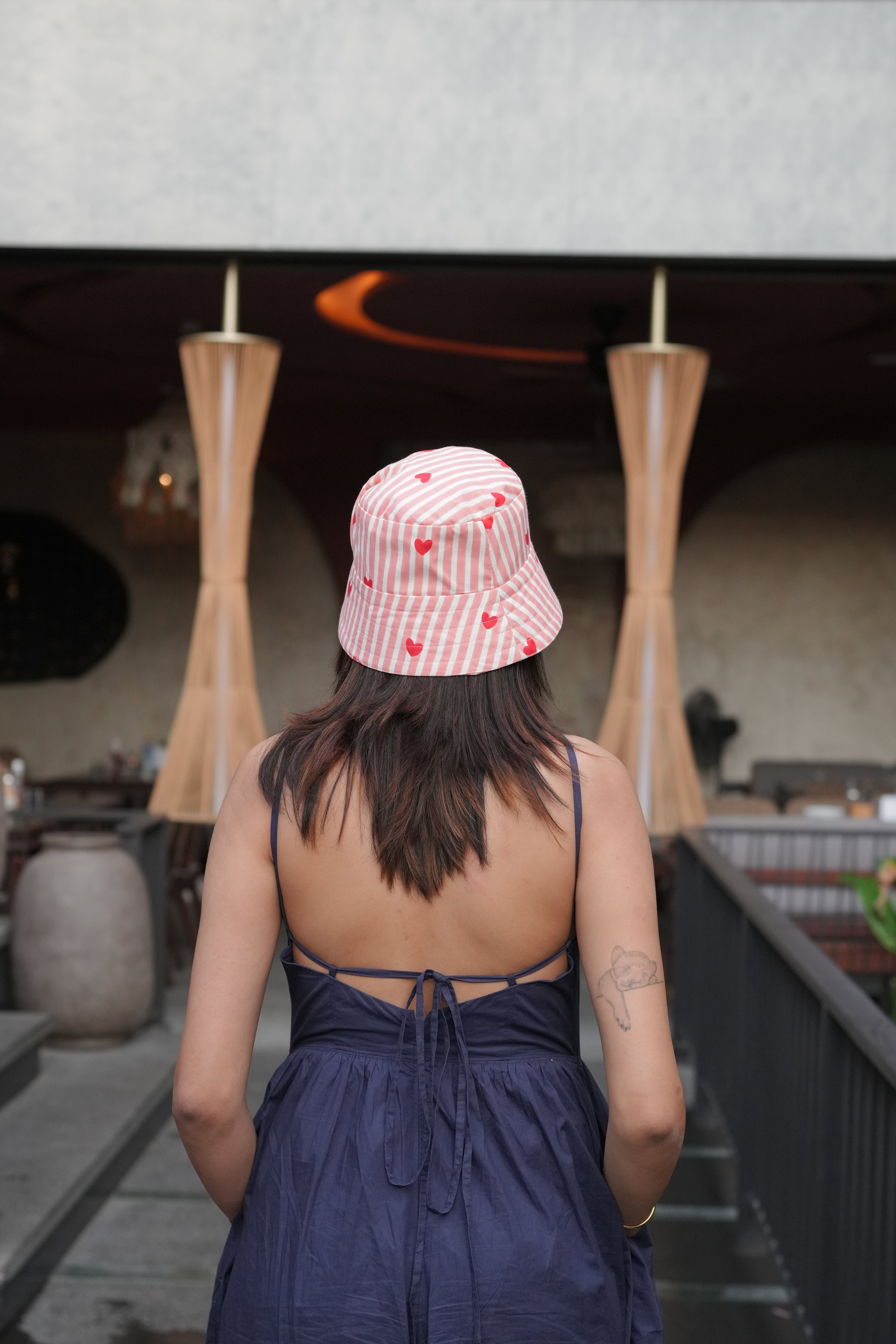 Peachy Heart - Cotton Bucket Hat