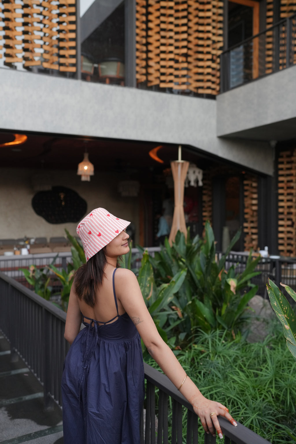 Peachy Heart - Cotton Bucket Hat