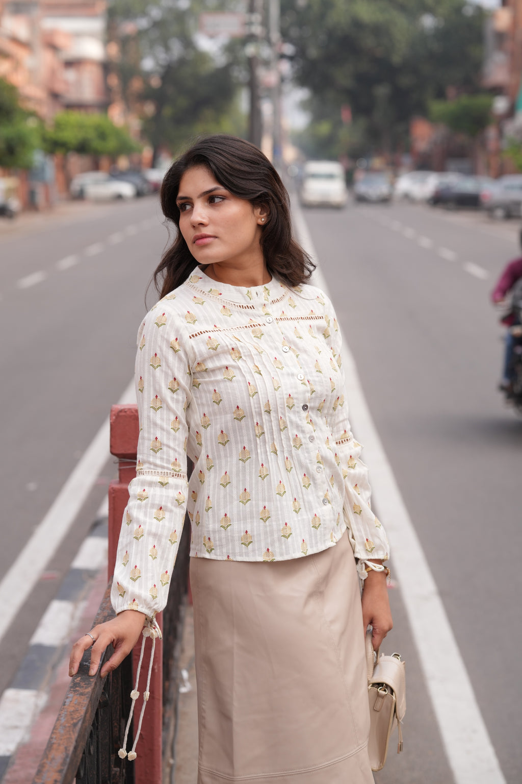 Dobby Lumière Blouse/Top