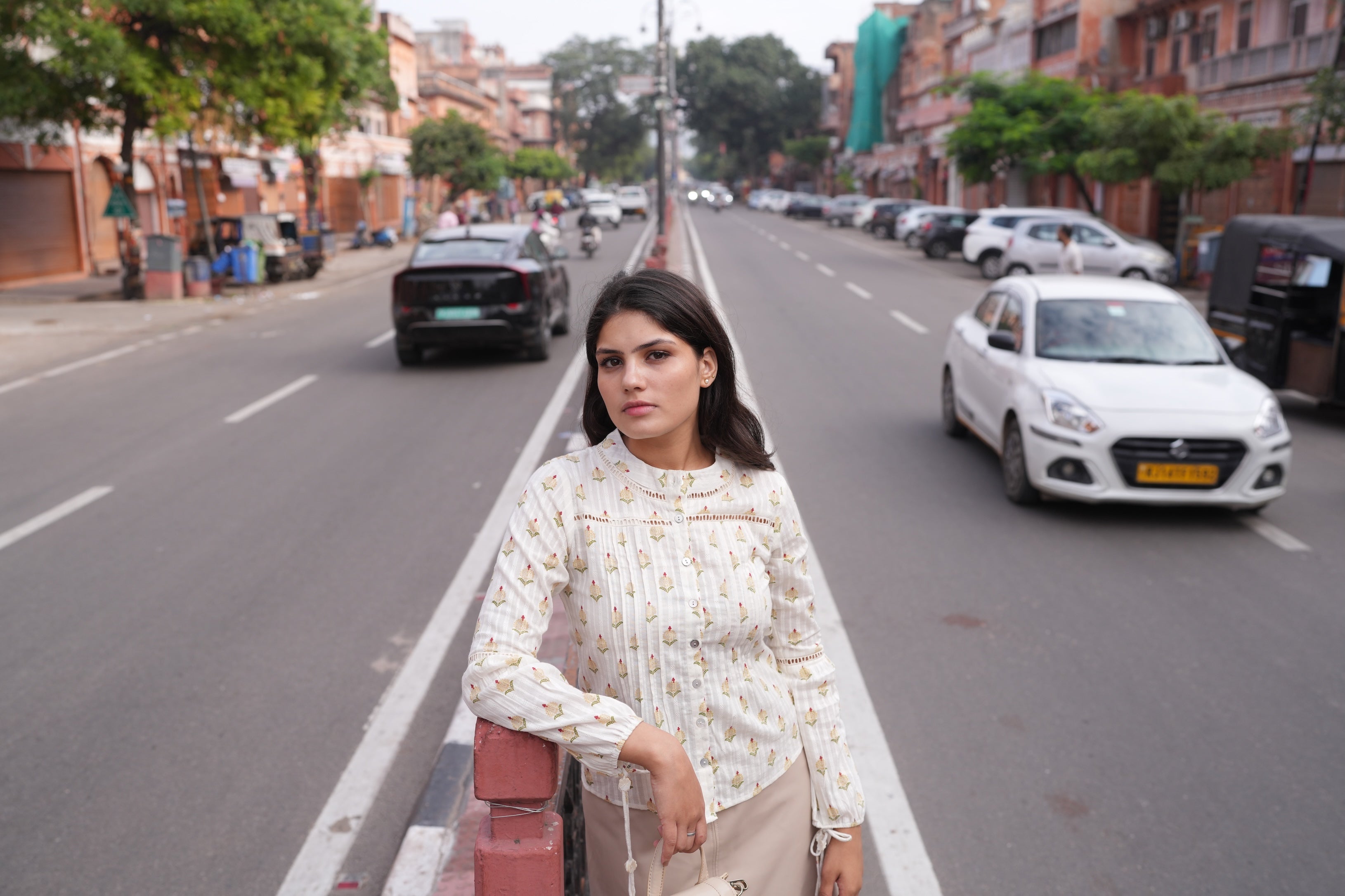 Dobby Lumière Blouse/Top