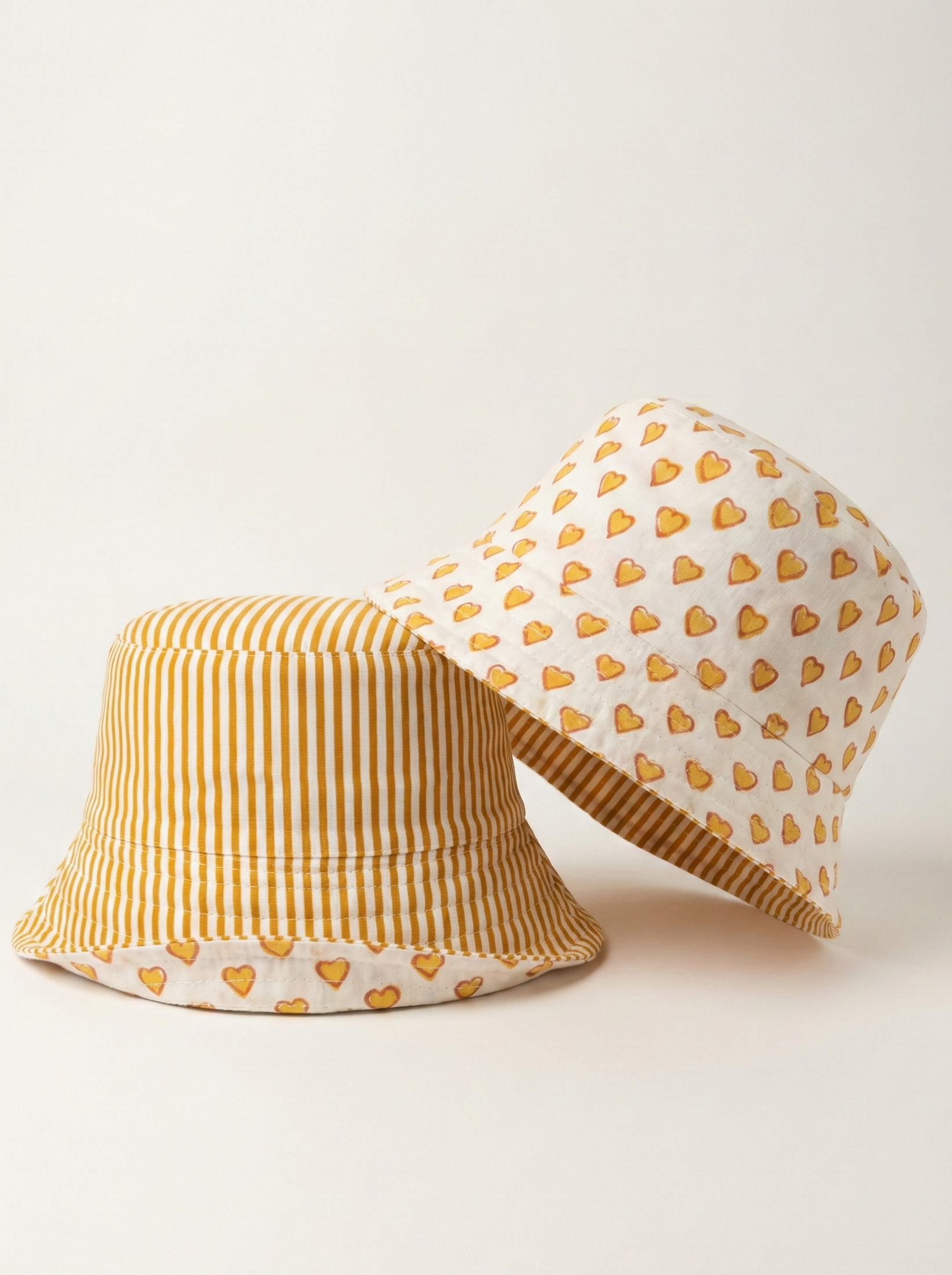 Golden Heart - Cotton REVERSIBLE Bucket Hat