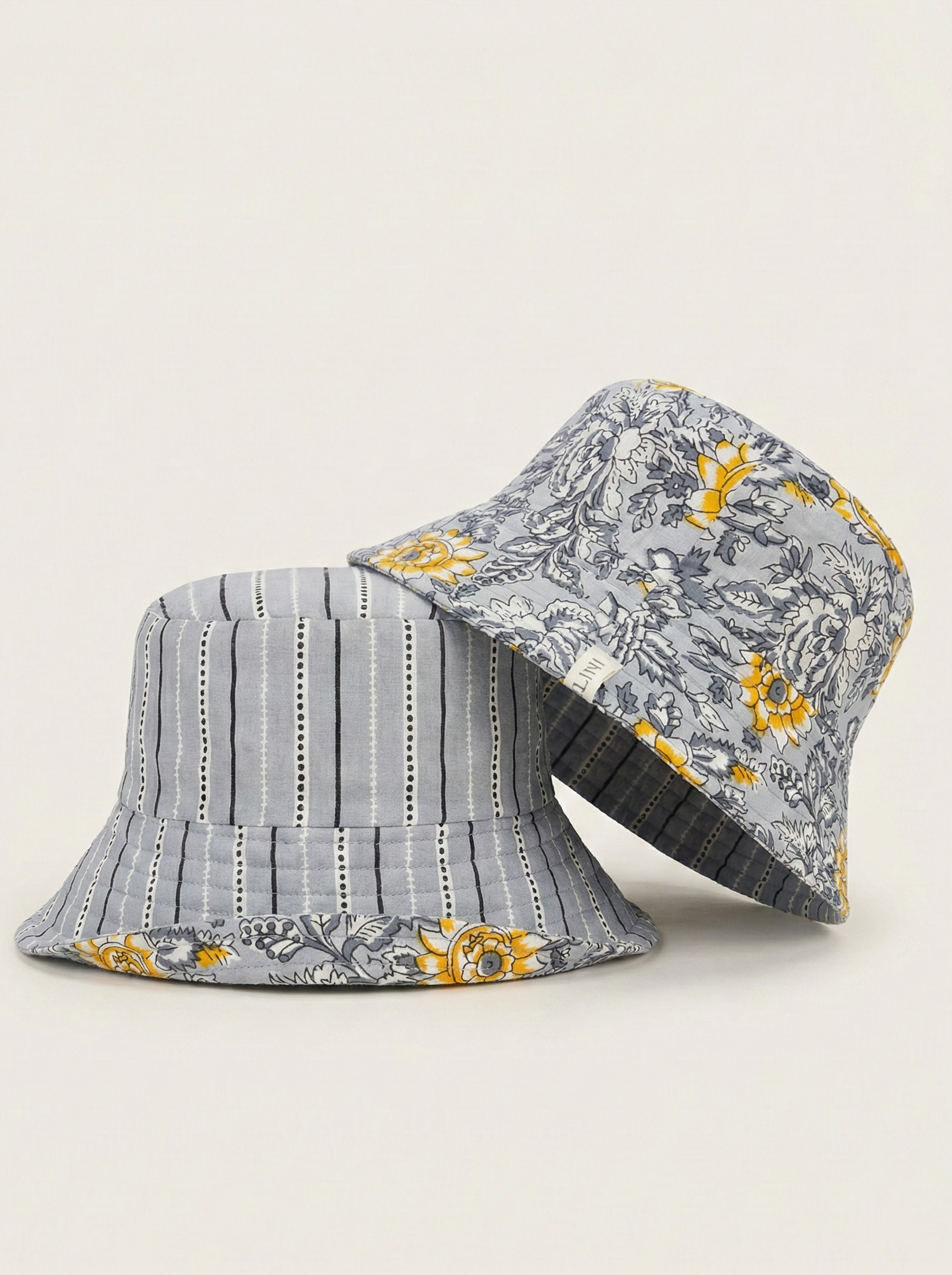 Grey Nature - Cotton REVERSIBLE Bucket Hat
