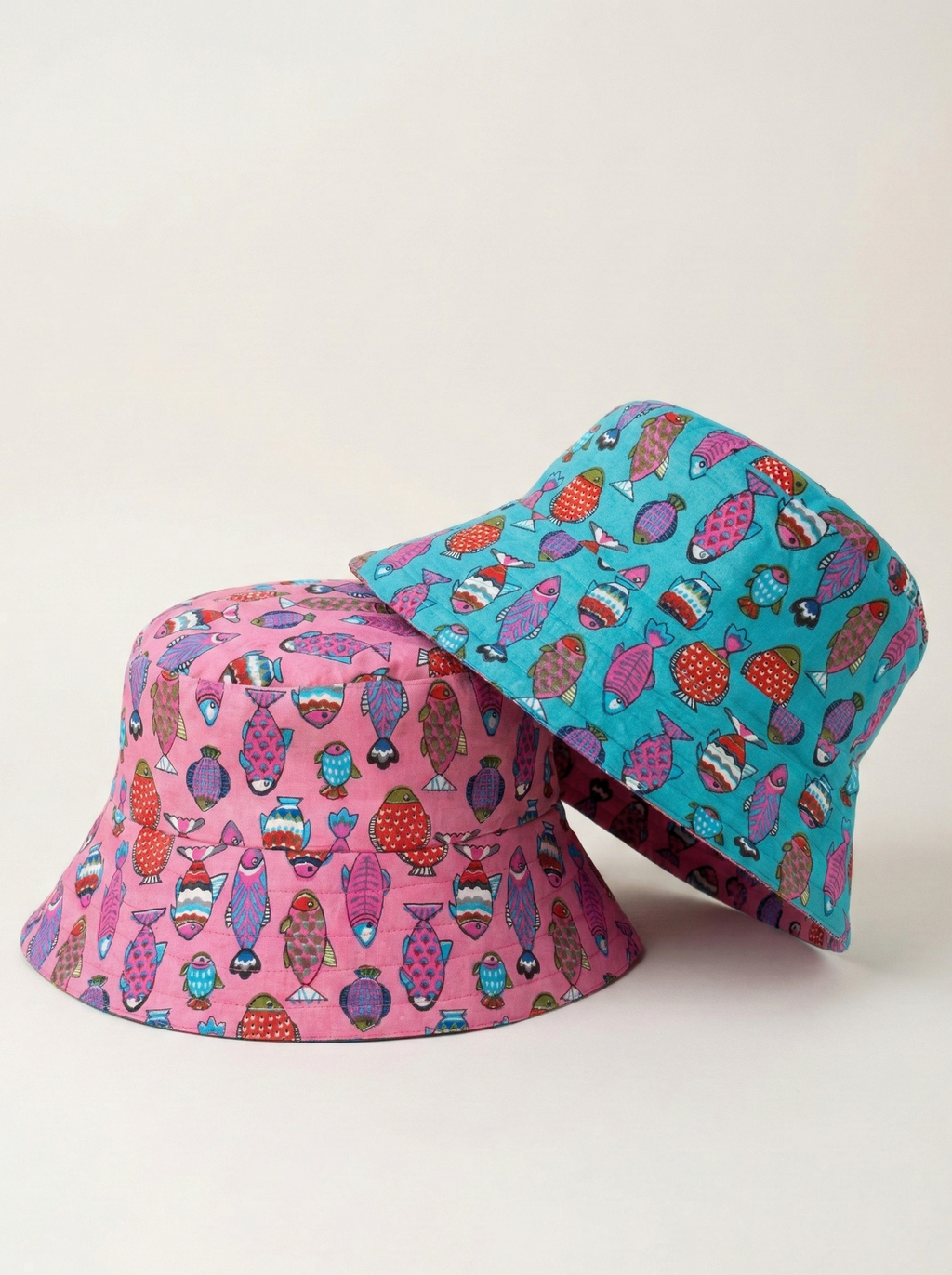 Fish World - Cotton REVERSIBLE Bucket Hat
