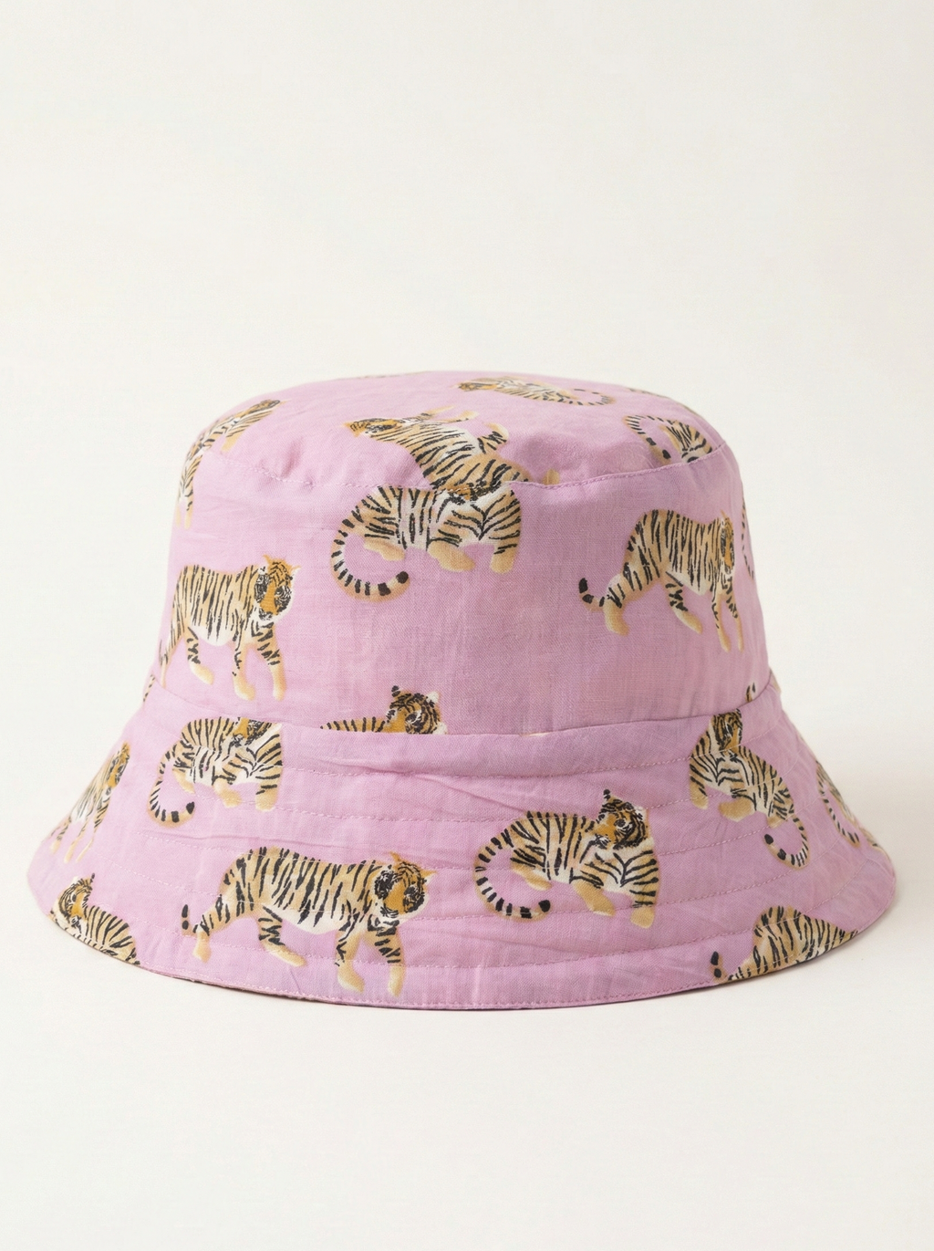 Tiger in Lavender - Cotton Bucket Hat