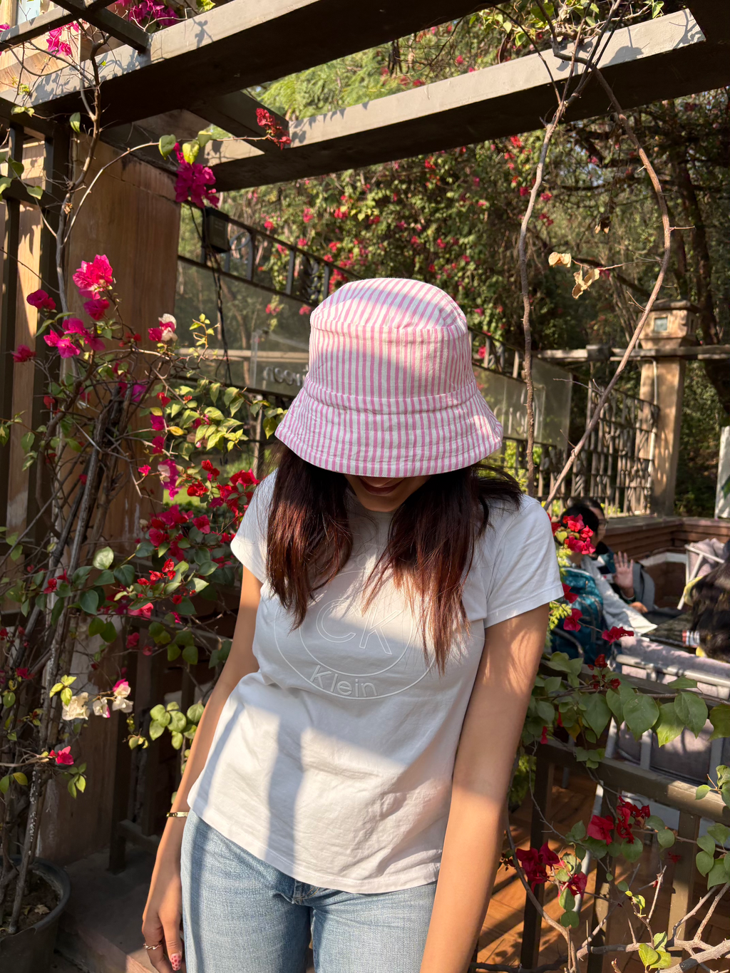 Flamingos and Pineapples - Cotton REVERSIBLE Bucket Hat