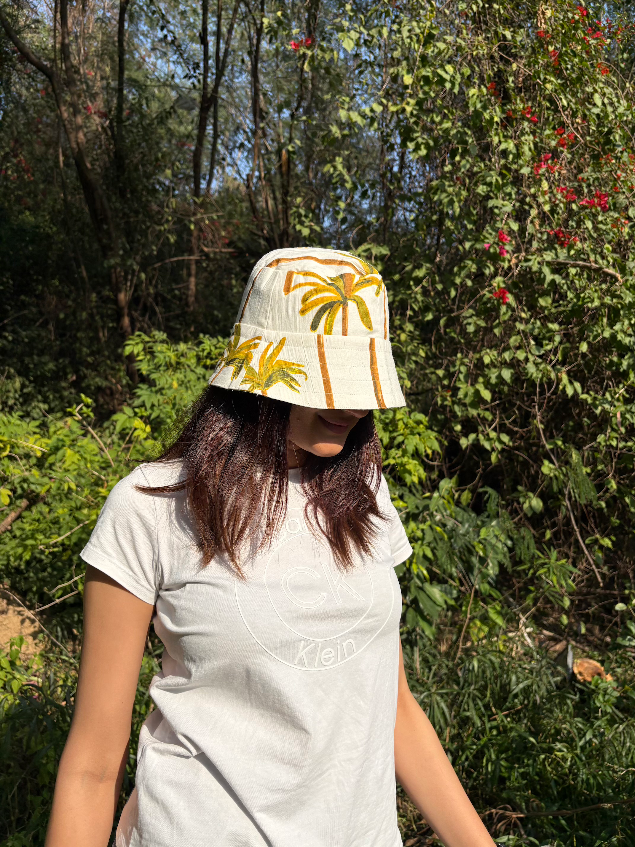 Palm Escape - Cotton REVERSIBLE Bucket Hat