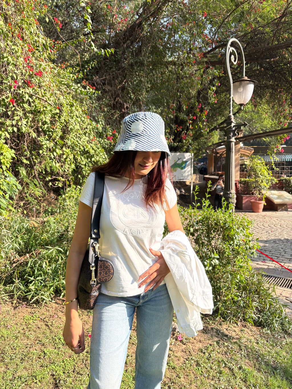 Colour Splash with Polka Stripes - Cotton REVERSIBLE Bucket Hat