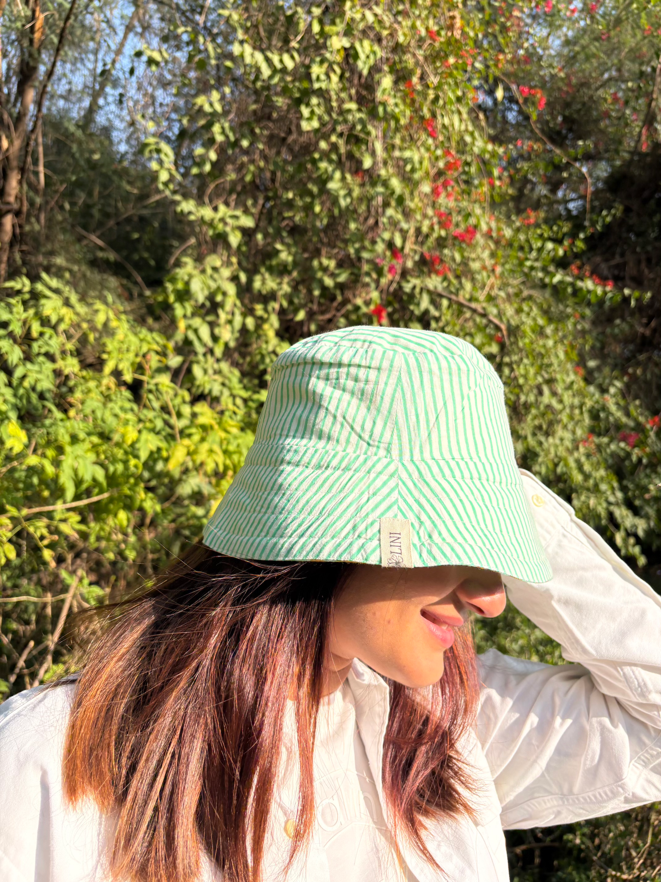Palm Treasure - Cotton REVERSIBLE Bucket Hat