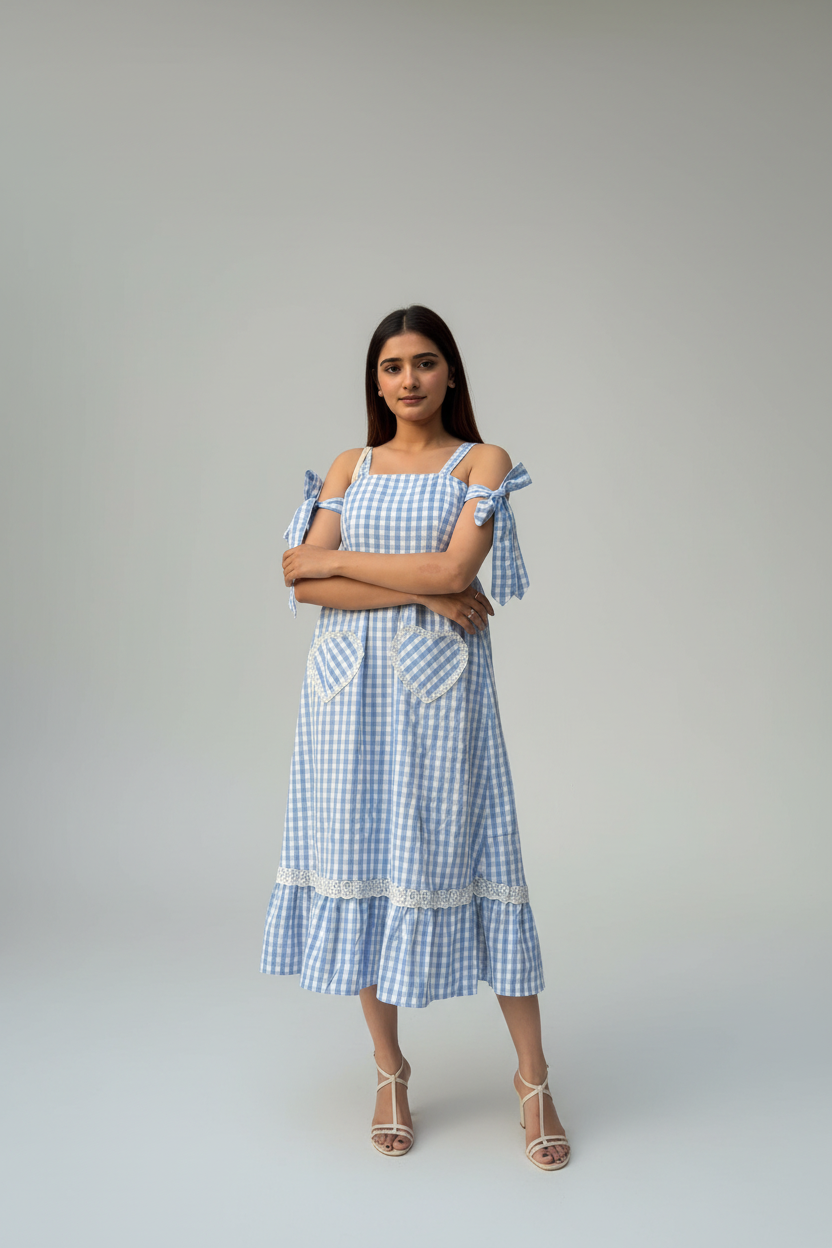 Pastel Blue Pocket Love - Dress Imagined