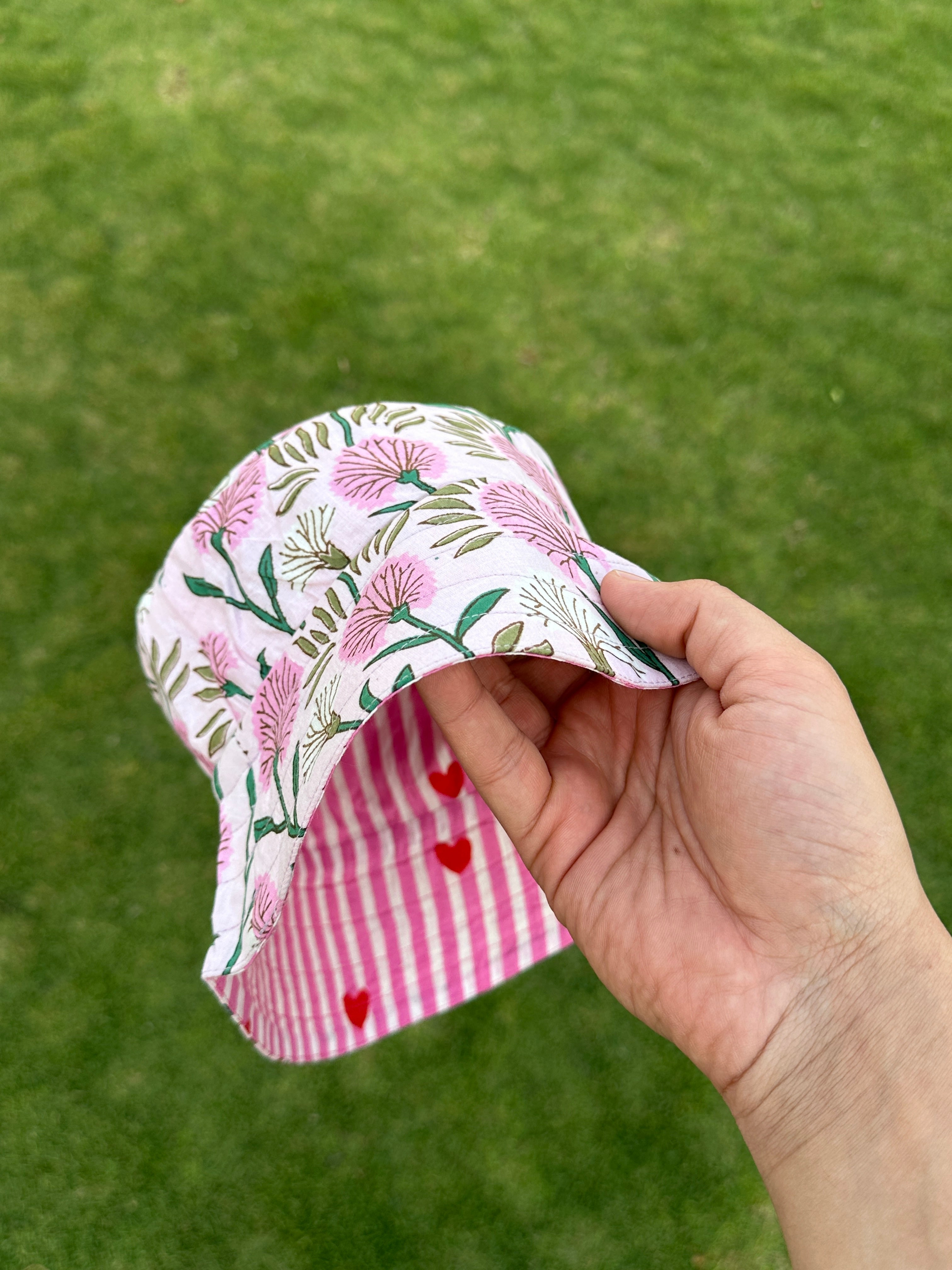 Pink Dreams - Cotton REVERSIBLE Bucket Hat