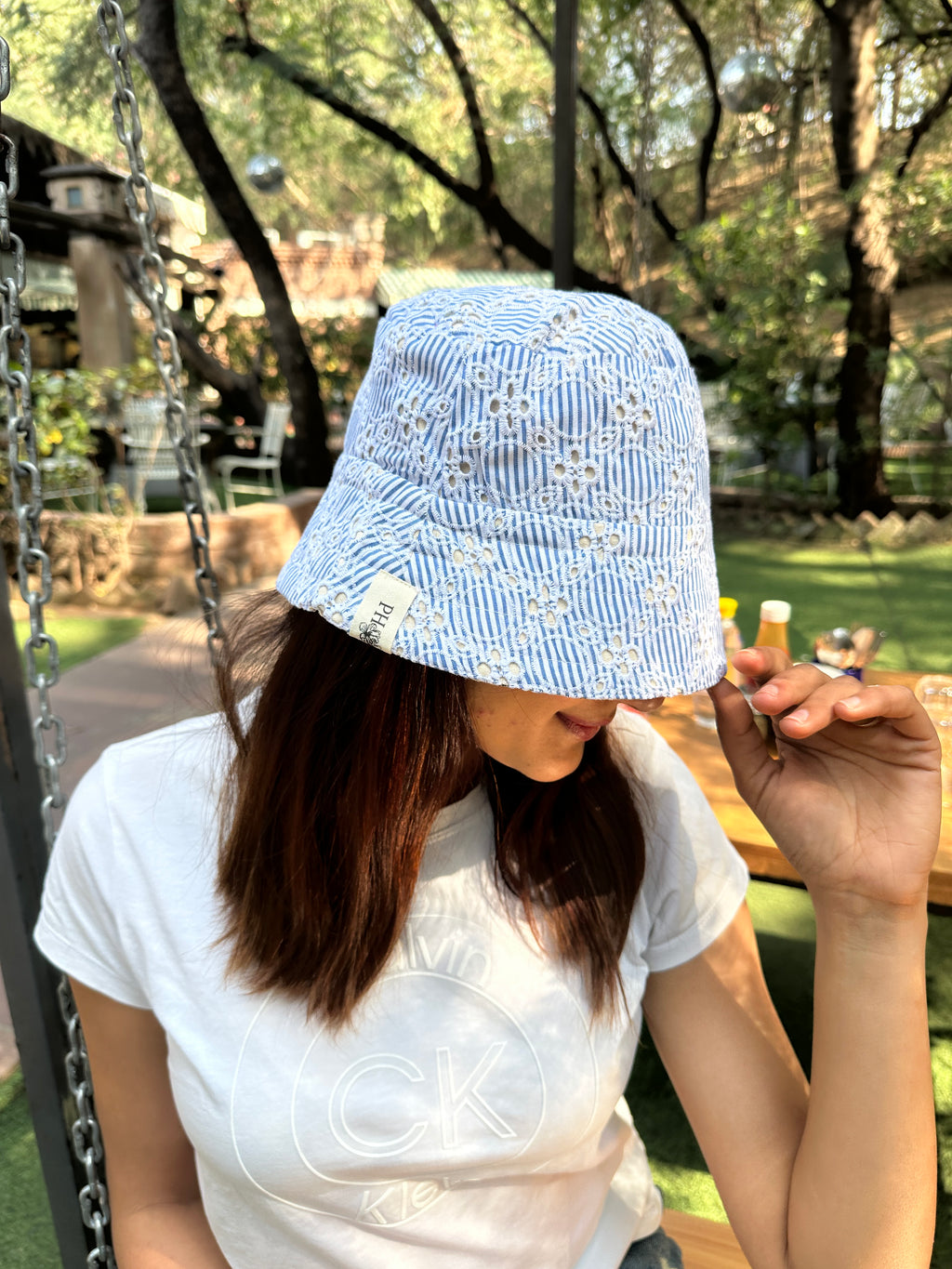 Schiffli Palace - Cotton REVERSIBLE Bucket Hat