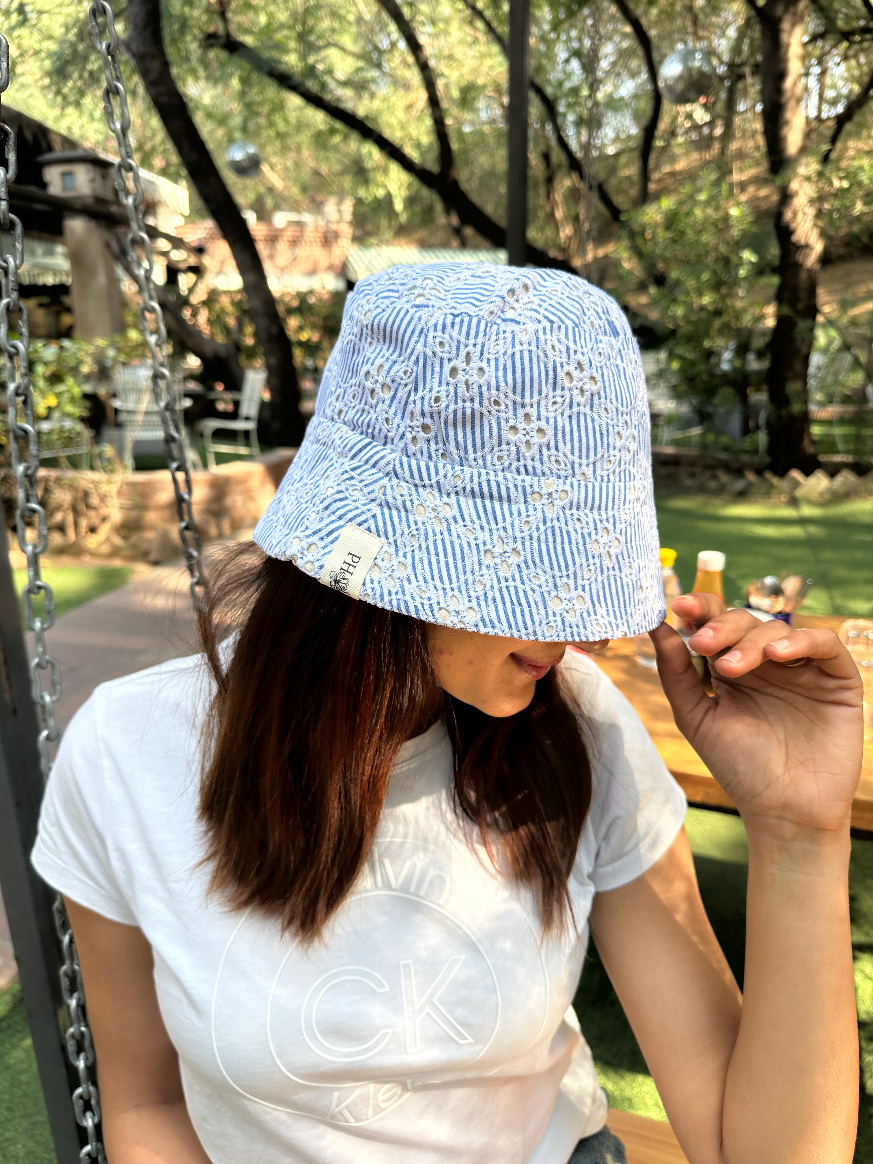 Schiffli Palace - Cotton REVERSIBLE Bucket Hat