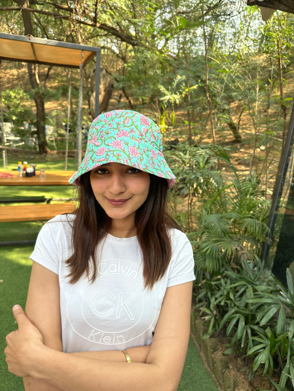 Petal Tide - Cotton REVERSIBLE Bucket Hat