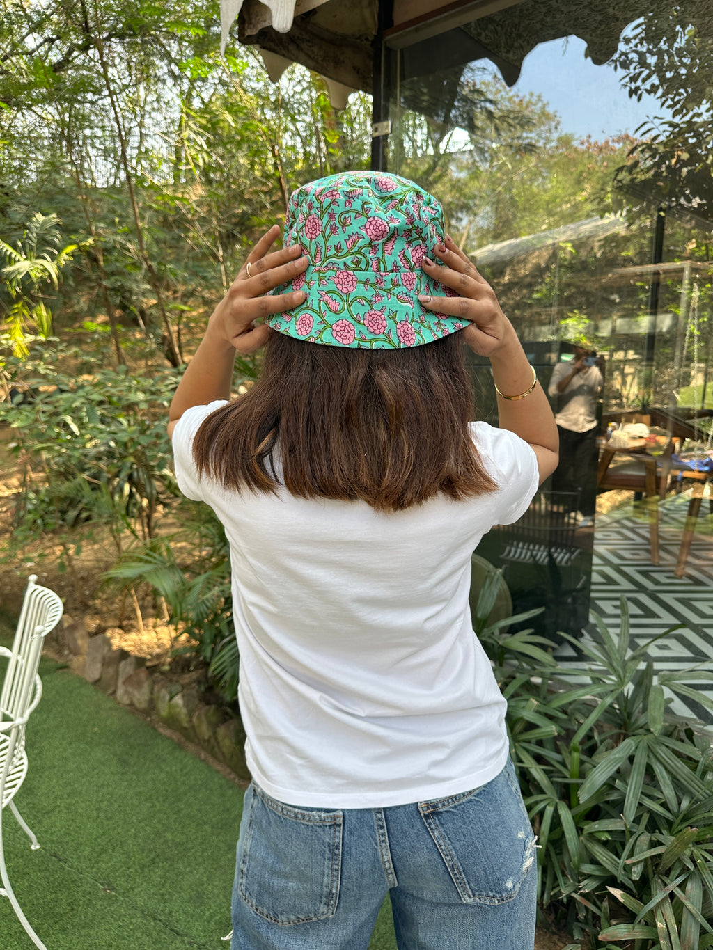 Petal Tide - Cotton REVERSIBLE Bucket Hat