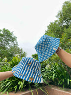 Hidden Animals in Stripes - Cotton REVERSIBLE Bucket Hat