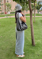 Colour Splash with Polka Stripes - Cotton REVERSIBLE Bucket Hat