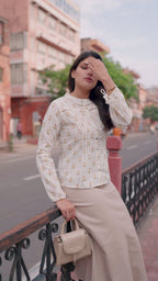 Dobby Lumière Blouse/Top